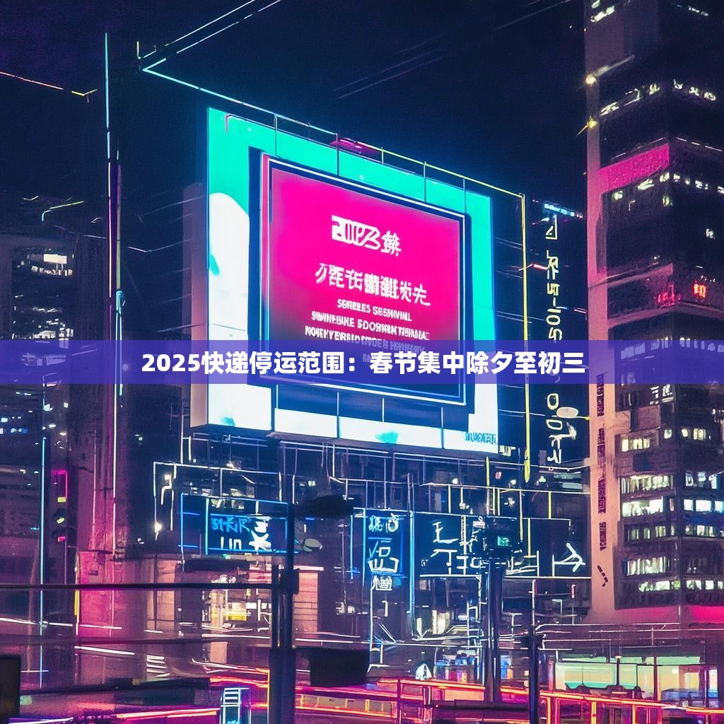 2025快递停运范围：春节集中除夕至初三